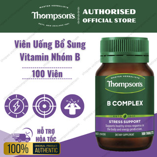 Viên Uống Bổ Sung Vitamin Nhóm B - Hỗ Trợ Hoạt Huyết Não - Thompson's B Complex - 100 Viên