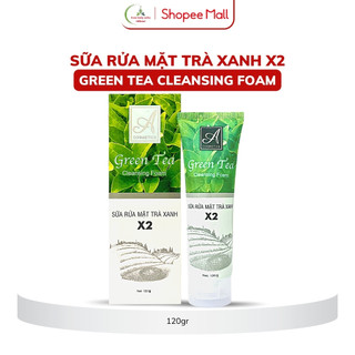 Sữa rửa mặt trà xanh x2 Mềm acosmetics - Da nhờn mụn, kiềm dầu, sạch bã nhờn, trắng da 120g