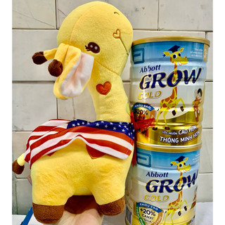 Lon sữa bột hươu cao cổ abbott grow gold 3+ 900g - 1,7kg