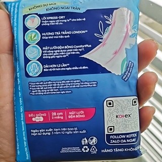 BVS KOTEX gói 2 miếng ban đêm