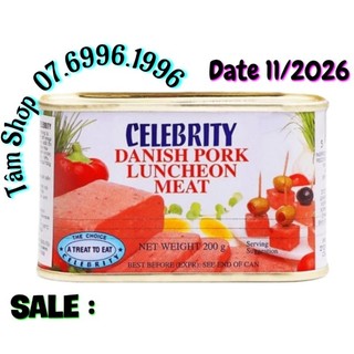 PATE THỊT HEO LUNCHEON MEAT HOEJEU CELEBRITY (HỘP 200G) - NHẬP KHẨU ĐAN MẠCH