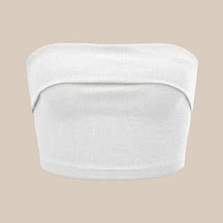 Áo Ống Croptop Trơn Quây Ngang Chất Thun Tăm Basic