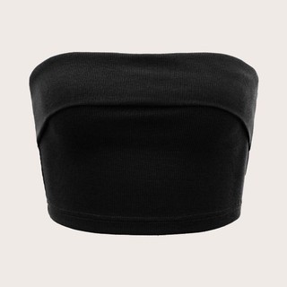 Áo Ống Croptop Trơn Quây Ngang Chất Thun Tăm Basic