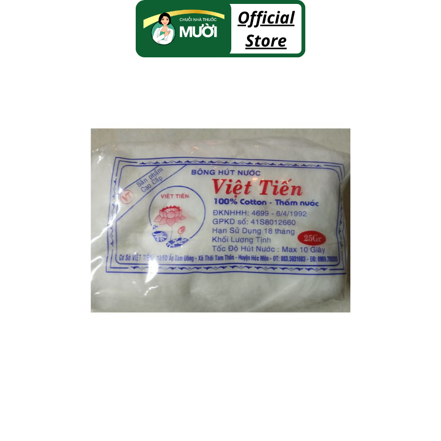 Bông gòn y tế Việt Tiến (Bông hút nước)