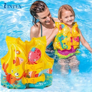 Áo phao bơi cá cho bé 1-3 tuổi CHÍNH HÃNG INTEX 59661, chịu trọng lượng dưới 18kg