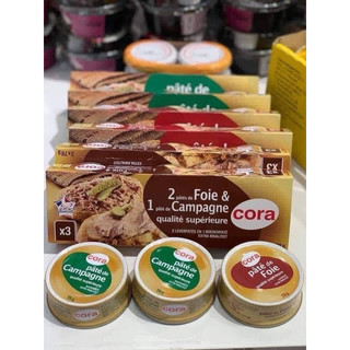PATE de Campagne của pháp (hộp có 3 hũ), Cora