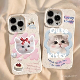Ốp iphone TPU lúa mạch in hình Mèo cute Cho iphone 11 1213 pro max x xr xs max 7 plus 8 plus iphone 14 15pro- lm3013