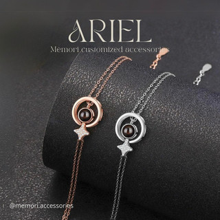 Vòng in ảnh mẫu nàng tiên cá ARIEL, Lắc tay bạc nữ lấp lánh, sang trọng