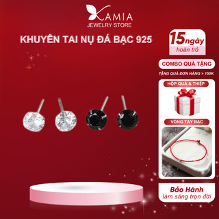 Khuyên tại bạc 925 nụ đá 3 li đơn giản dễ kết hợp K3006