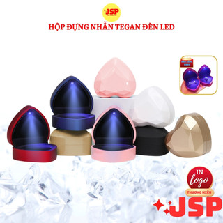 Hộp đựng nhẫn có đèn Trái tim JSP nhận in Logo hộp nhẫn có đèn hộp đựng nhẫn cưới nhẫn cầu hôn