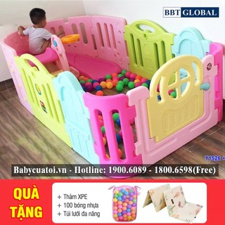 Bể bóng cầu trượt hàn quốc cho bé bbt global y1526