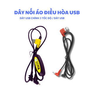 Dây Nối USB Áo Điều Hoà - Cáp Nối Áo Điều Hòa Chống Đứt Gãy Cao Cấp, Phụ Kiện Áo Quạt Gió