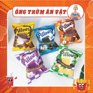 Snack pillows oishi nhân sữa dừa - socola - kem vani , bánh nhân kem oishi