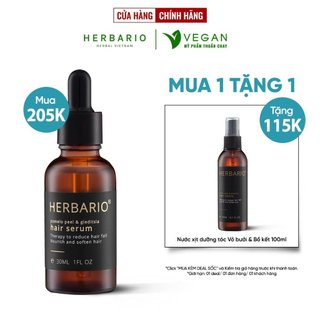 Serum - Tinh chất mọc tóc Vỏ Bưởi và Bồ Kết Herbario 30ml