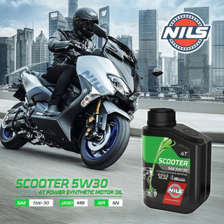 Nhớt Cao Cấp Xe Tay Ga NILS SCOOTER 4T 5W-30 Jaso MB Fully Synthetic 800ML Made in Italy