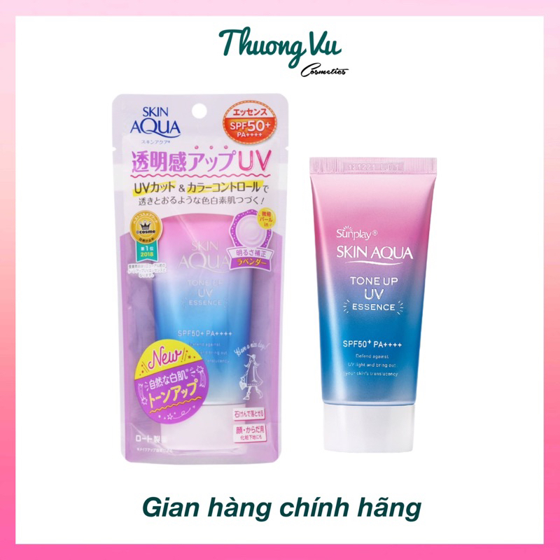 Kem Chống Nắng Skin Aqua Tone Up UV Tím SPF50+ Chống Nắng Nâng Tone Tự Nhiên