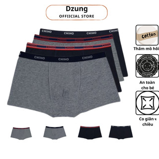 combo 3 -5 chiếc quần lót sịp cotton bé trai Hugi, Chiho size 18-40kg - Dzung