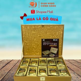 Nước Uống Đông Trùng Hạ Thảo Kanghwa Hộp Gỗ Vàng (30ml x 60 Gói) - DHC Korea Ginseng