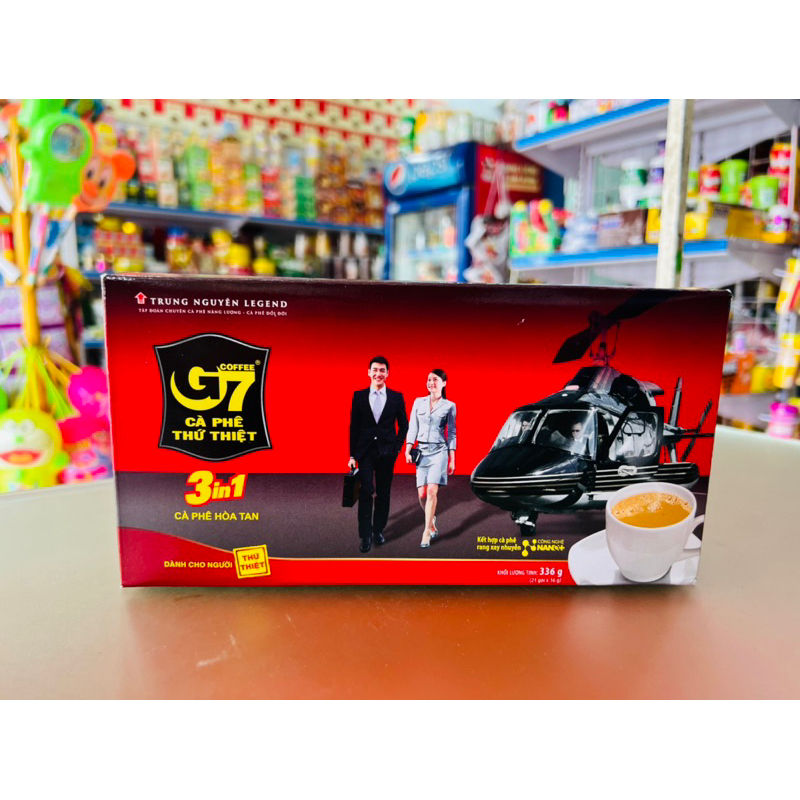 Cà phê hoà tan G7 3in1 (hộp 21 gói x 16g) : KLT 336g