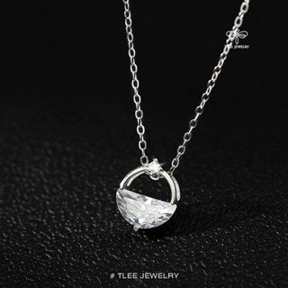 Dây chuyền bạc nữ TLEE, vòng cổ mặt biển nước lóng lánh TLEE JEWELRY D0362