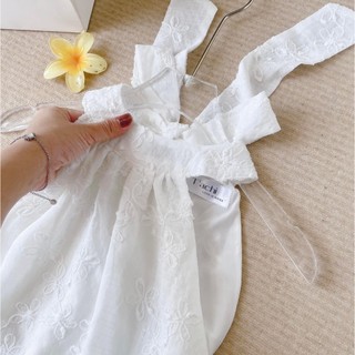 Đầm Váy Maxi Cổ Yếm Đuôi Cá Cột Nơ Lưng