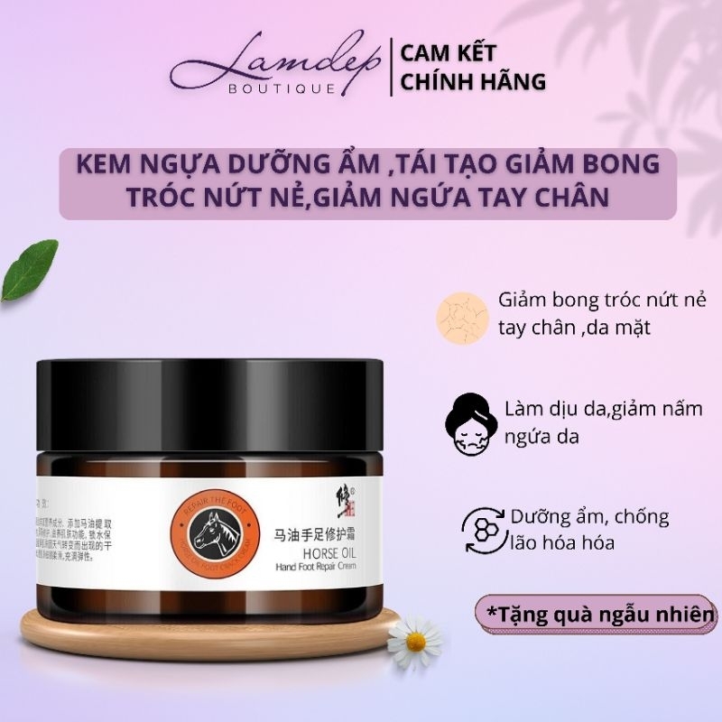 Kem Dưỡng Ẩm Tái Tạo Da ,Giảm Nứt Nẻ Bong Tróc Da ,Nứt Chân Tay~ Kem Ngựa Dưỡng Tay Chân 35gr