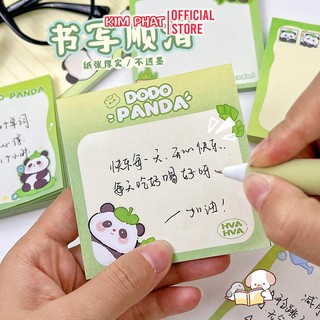Tệp 50 tờ giấy note hình gấu trúc dodo panda