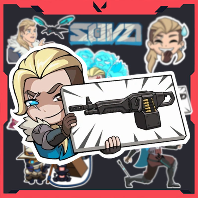 Sticker Valorant - Hình dán Agent Sova (set 13 hình)