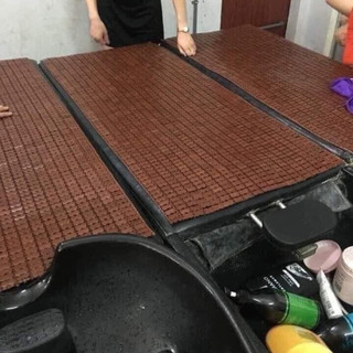 Chiếu trúc giường gội đầu, giường spa, kích thước 60x1m4