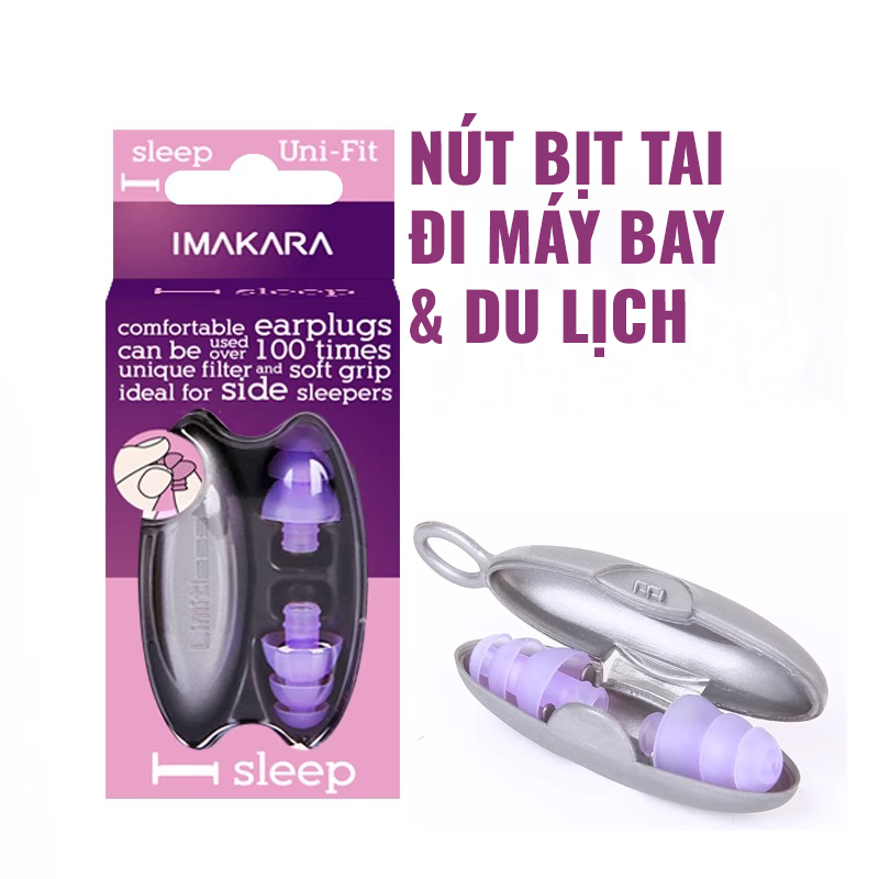 Nút Bịt Tai Chống Ồn IMAKARA Dùng Để Ngủ, Đi Bơi, Chống Ồn, Làm Việc