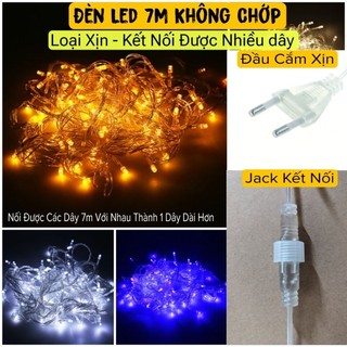 ( Loại Xịn- Kết Nối Nhiều dây được) Dây đèn led trang trí  7m trang trí - dây led trang trí không chớp có thể kết nốii