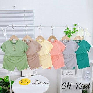 Bộ Cộc Tay Trơn Thun Lạnh MinkyMon Cho Bé Từ 10-27kg Mền Mịn Mát Mẻ Cao 90cm-125cm
