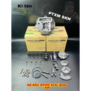 Bộ đầu ippon 4 val xupbap 19/22 hệ xe máy wave, dream, cub, 67, cd,cl