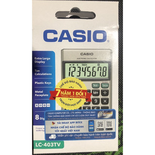 Máy tính CASIO LC 403 chính hãng.Do VPP Hiếu Cường cung cấp.
