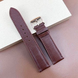 Dây đồng hồ da bò thật vân epsom bo-60 cao cấp size 10 12 13 14 15 16 17 18 19 20 21 22 mm