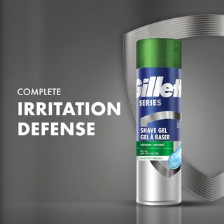 Gel cạo râu nam giới Gillette Series 3X, da ngạy cảm Gillette Series 3X Action Shave Gel, Sensitive