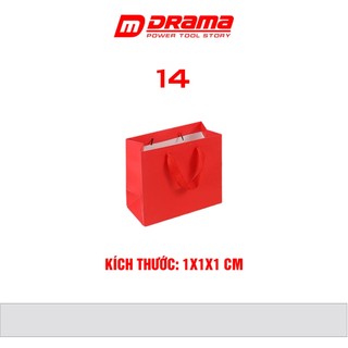 QT 14 Túi giấy đựng quà túi lễ hội màu đỏ
