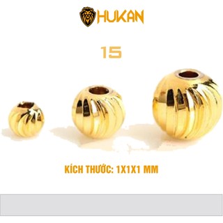 QT 15 Hạt chuỗi tròn màu vàng