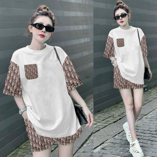 SET NGẮN COTTON PHỐI TÚI 3D CAO CẤP