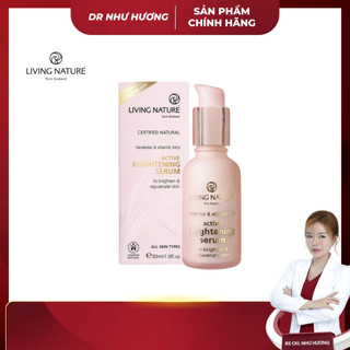[Hỏa tốc] Serum hồng Living Nature giảm thâm nám, mờ nhăn BAN NGÀY dành cho mọi loại da Active Brightening Serum 30ml
