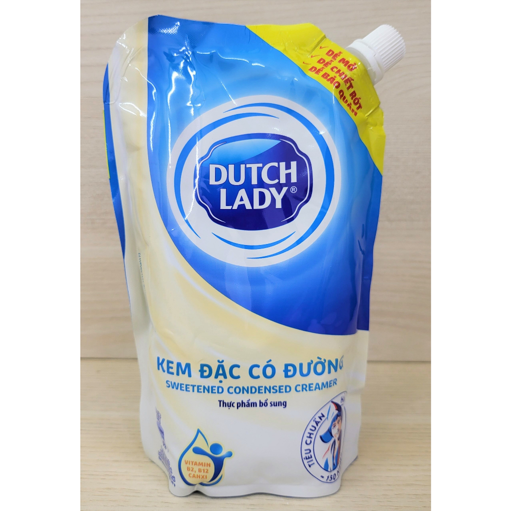 (Túi 545g) KEM ĐẶC CÓ ĐƯỜNG Cô Gái Hà Lan DUTCH LADY (date mới)