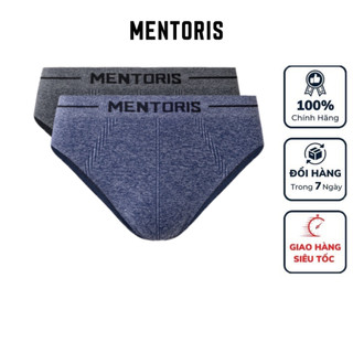 Combo 2 quần sịp chéo Mentoris MBF05 dệt liền không đường may với công nghệ mới nhất