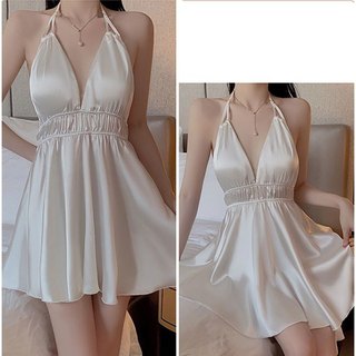Váy ngủ lụa trơn xoè dịu dàng TK4554