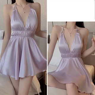Váy ngủ lụa trơn xoè dịu dàng TK4554