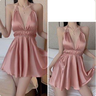 Váy ngủ lụa trơn xoè dịu dàng TK4554