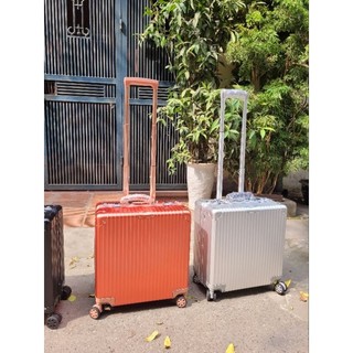 Vali nhôm nguyên khối size 18inch, vali nhôm nguyên khối dáng Ngang sang đẹp