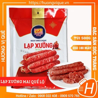 Lạp Xưởng Mai Quế Lộ Tân Huê Viên - Túi 500g - Đặc Sản Sóc Trăng