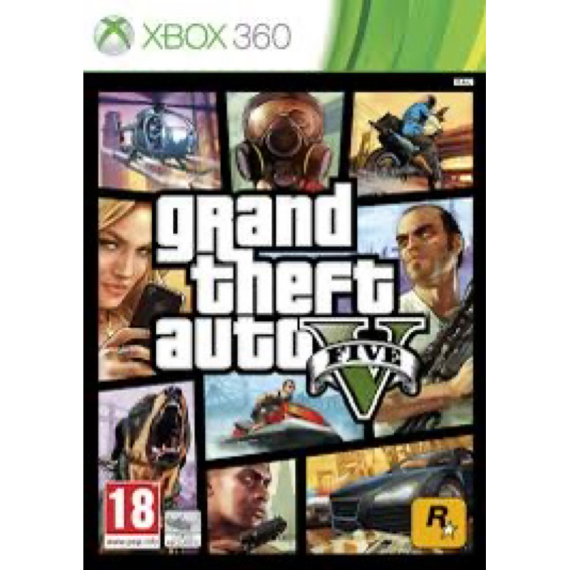 Đĩa game Xbox 360 Grand Theft Auto V GTA 5 - 2nd fullbox