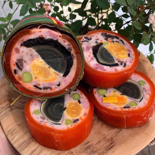 Jambon da bao trứng muối trứng bắc thảo
