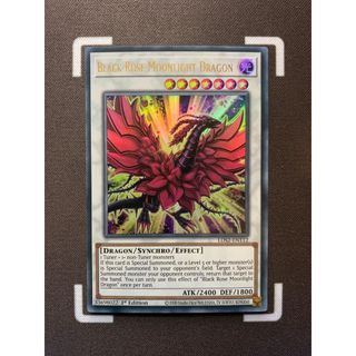 Lá bài thẻ bài Yugioh Black Rose Moonlight Dragon – ultra Rare - Tặng bọc bài nhựa bảo quản